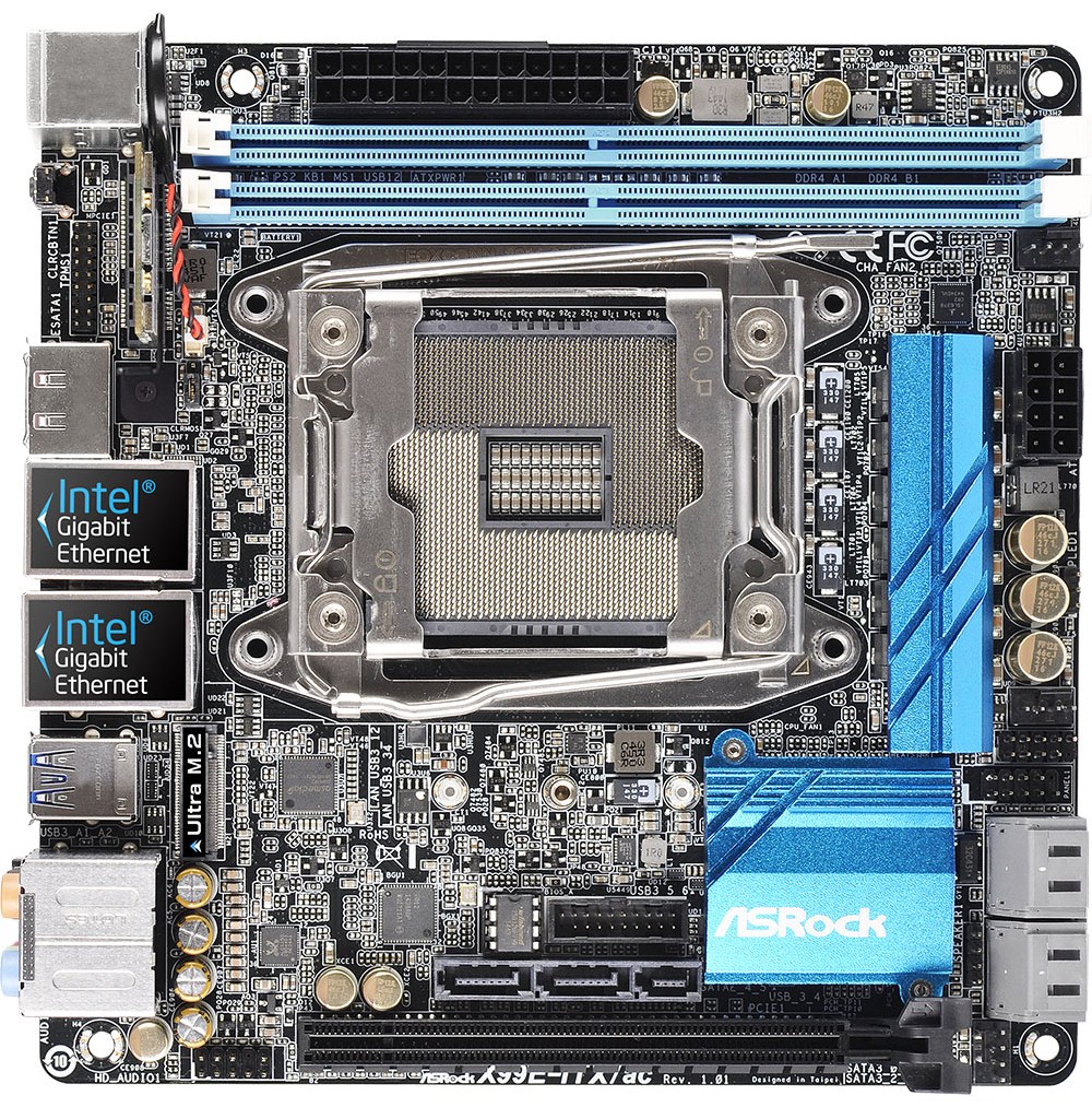 バルク】ASRock X99E-ITX/ac & Core i7-5820k - PCパーツ